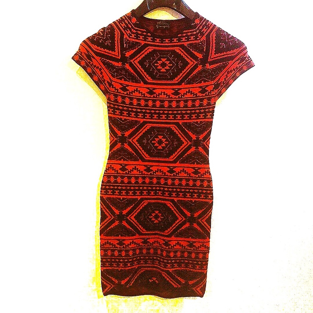 Torn by Ronny Kobo Native print Mini dress